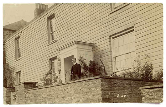 Postcard—Melville Lake Hewitt at Trenorma, Wadebridge, Cornwall, ca. 1908